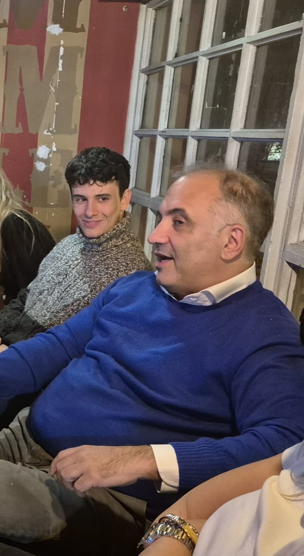 Luca Ponzoni durante una serata di confronto con imprenditori e formatori